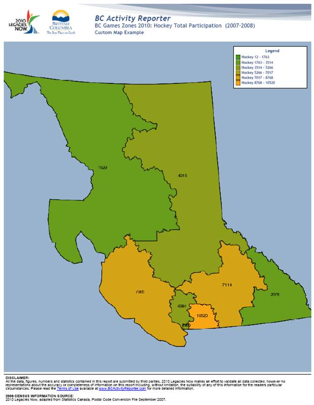 Custom Thematic Map Picture of custom map